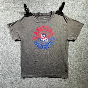 NCAA Captivating Apparel Arizona Wildcats T-Shirt Mens L Gray Graphic Basketball